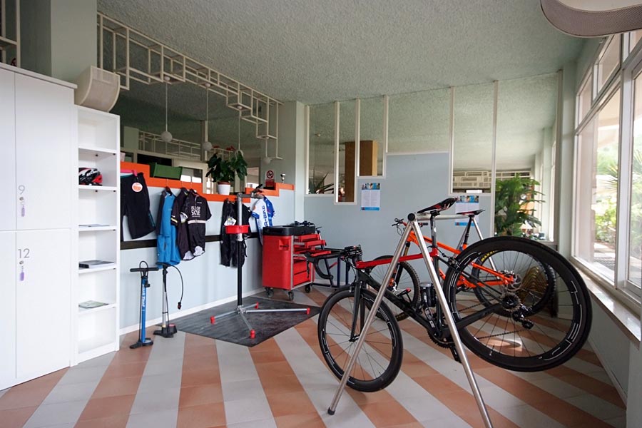 Bicycle storage and small workshop